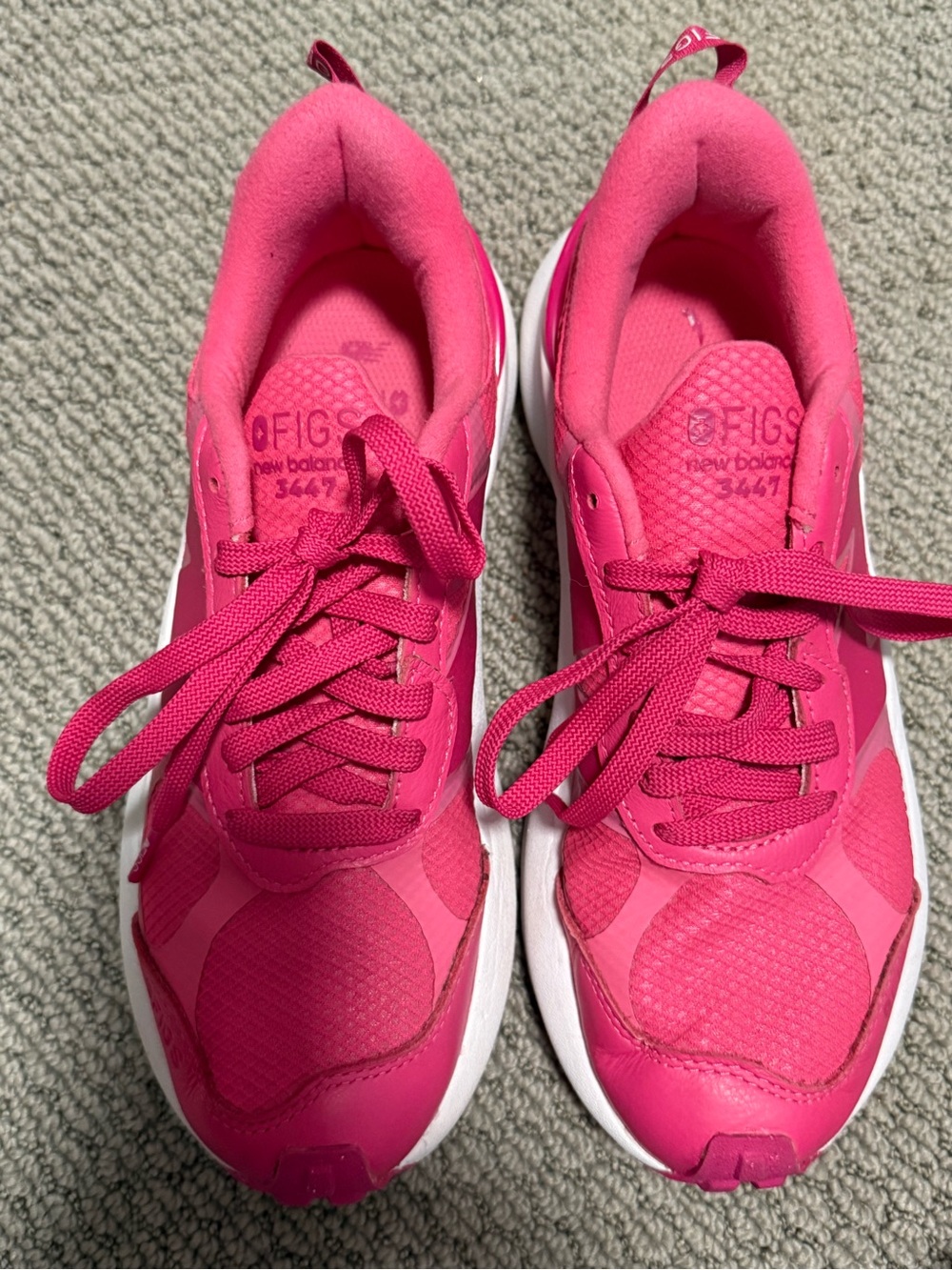 New Balance Figs Women’s Hot Pink Athletic Sneakers